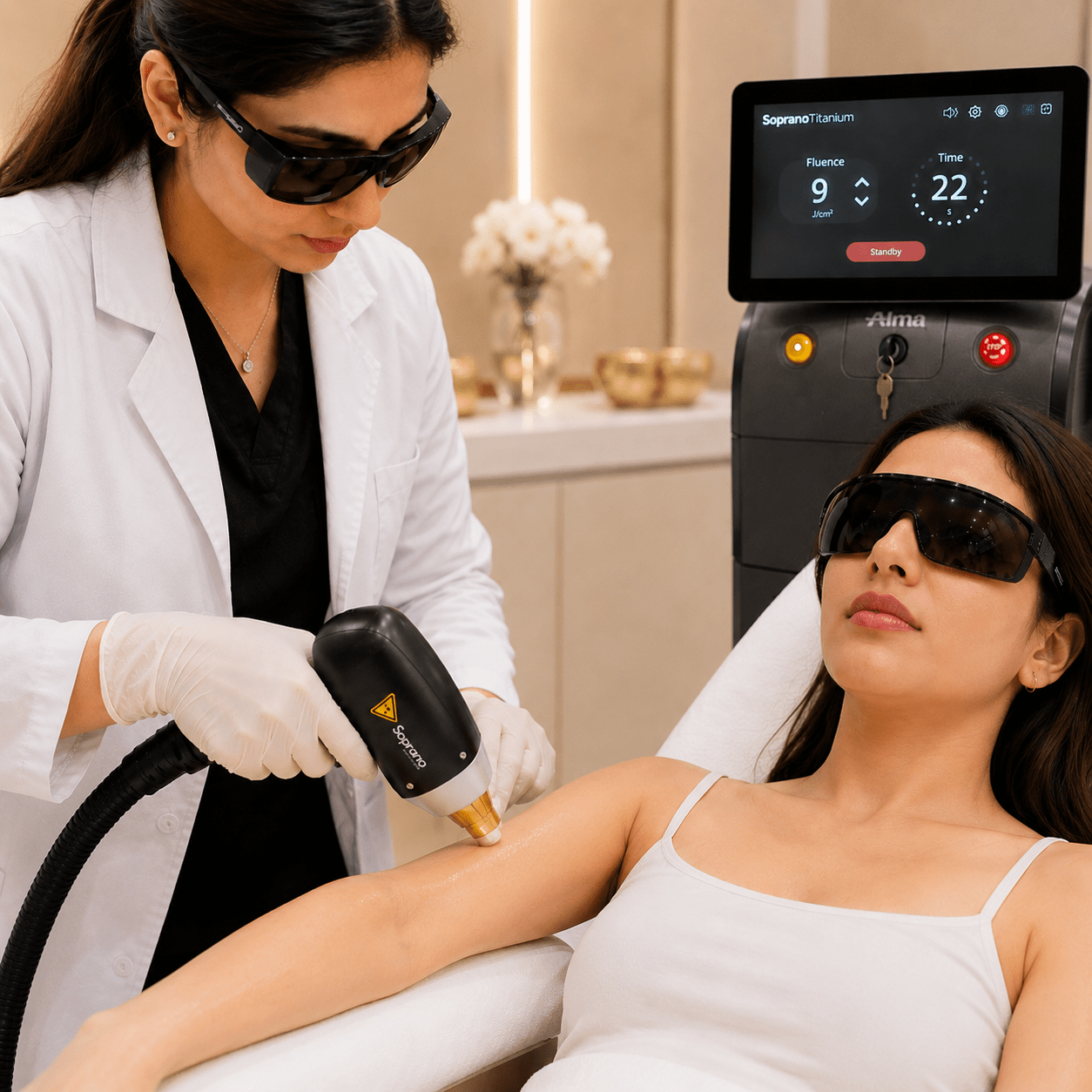 Arms laser hair removal