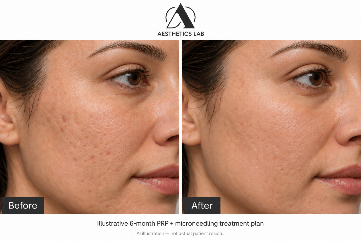PRP Acne Scar Treatment Before and After
